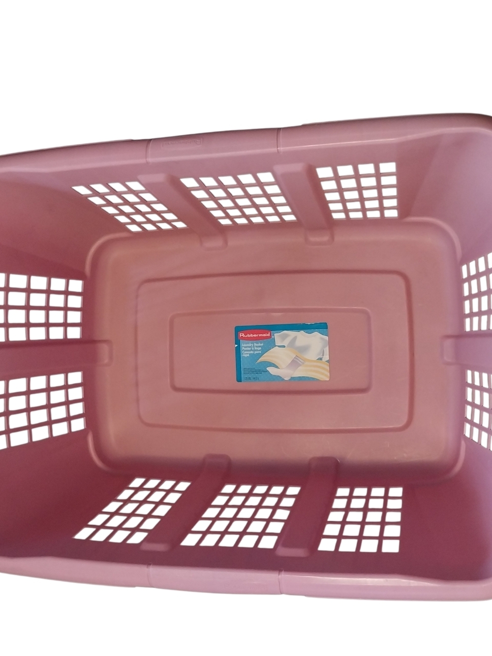 Vintage 1994 Retro Rubbermaid Laundry Basket 2854 Mauve Pink Hamper Rectangular - Picture 2 of 13